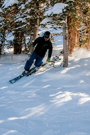 Skiing in the deep stuff at Snowbird-9133