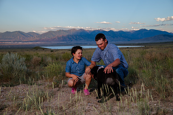 Lund Family Photo Session: Capturing Memories in the West Utah Desert at Sunset