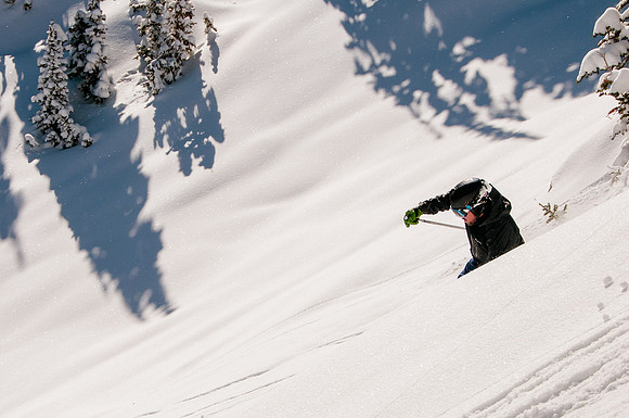Skiing in the deep stuff at Snowbird-9025