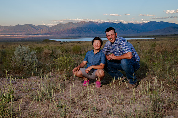 Lund Family Photo Session: Capturing Memories in the West Utah Desert at Sunset