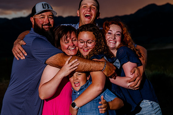 Lund Family Photo Session: Capturing Memories in the West Utah Desert at Sunset