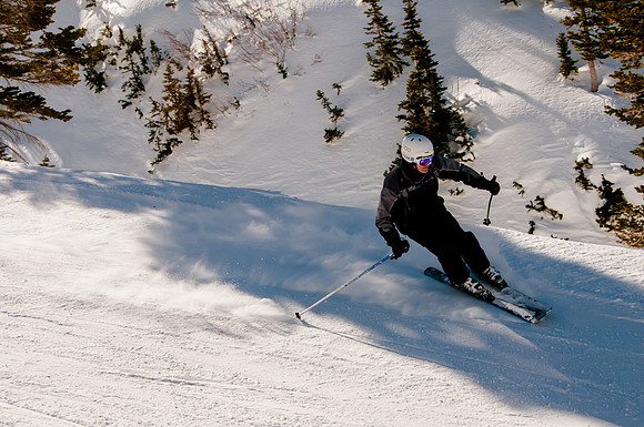 Riding the edge at Snowbird