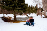 Engagement Pictures at the Johnson Mill Midway, Utah