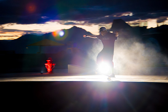 Skateboarding at Sunrise – West Jordan Wheels Park Session with Off-Camera Strobe2147