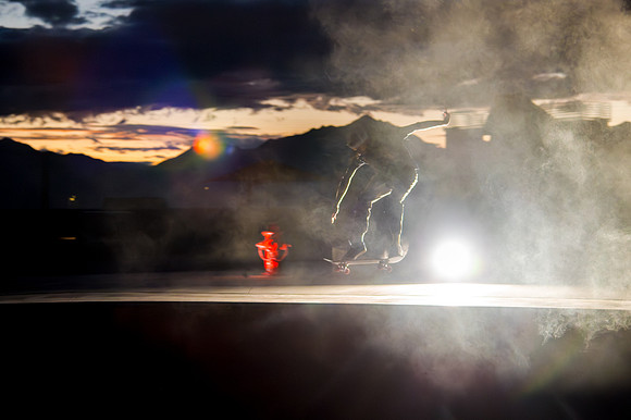 Skateboarding at Sunrise – West Jordan Wheels Park Session with Off-Camera Strobe2137