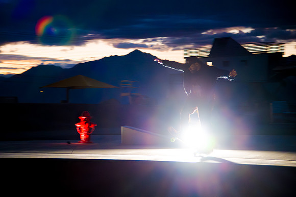 Skateboarding at Sunrise – West Jordan Wheels Park Session with Off-Camera Strobe2174