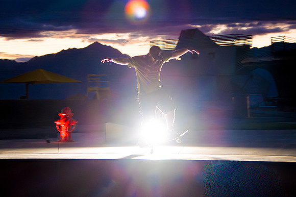 Skateboarding at Sunrise – West Jordan Wheels Park Session with Off-Camera Strobe2188
