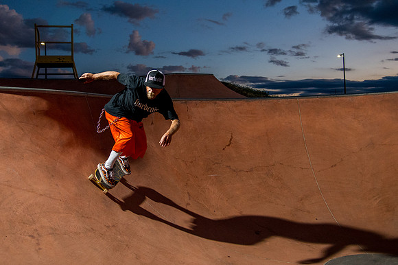 Skateboarding at Sunrise – West Jordan Wheels Park Session with Off-Camera Strobe2219