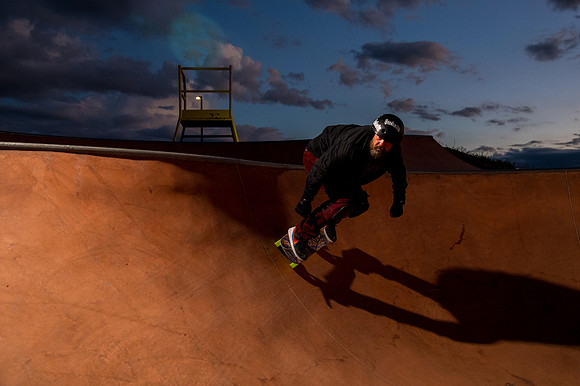 Skateboarding at Sunrise – West Jordan Wheels Park Session with Off-Camera Strobe2229