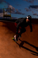Skateboarding at Sunrise – West Jordan Wheels Park Session with Off-Camera Strobe2230