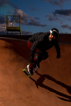 Skateboarding at Sunrise – West Jordan Wheels Park Session with Off-Camera Strobe2230