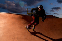 Skateboarding at Sunrise – West Jordan Wheels Park Session with Off-Camera Strobe2233