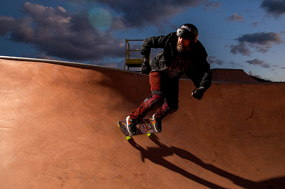 Skateboarding at Sunrise – West Jordan Wheels Park Session with Off-Camera Strobe2233