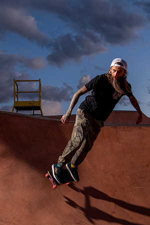 Skateboarding at Sunrise – West Jordan Wheels Park Session with Off-Camera Strobe2244