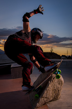 Skateboarding at Sunrise – West Jordan Wheels Park Session with Off-Camera Strobe2490