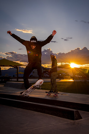 Skateboarding at Sunrise – West Jordan Wheels Park Session with Off-Camera Strobe2571