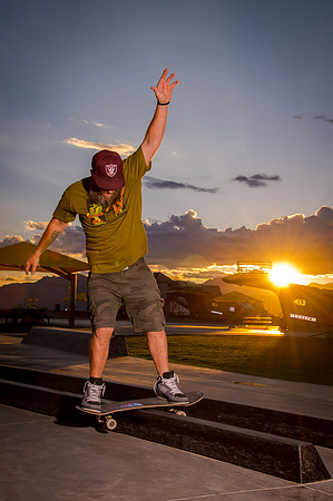 Skateboarding at Sunrise – West Jordan Wheels Park Session with Off-Camera Strobe2587