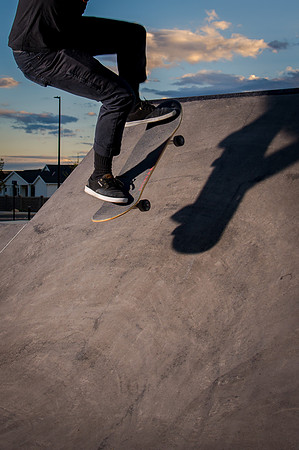 Skateboarding at Sunrise – West Jordan Wheels Park Session with Off-Camera Strobe2617