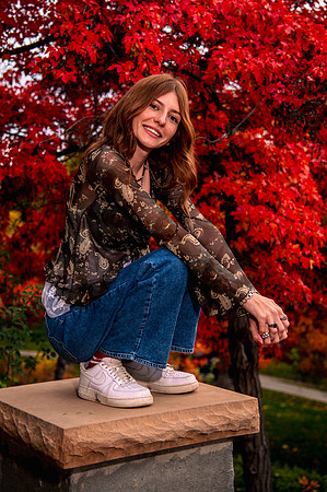 Fall Senior Portraits with Harmony & Hazen at Memory Grove5499