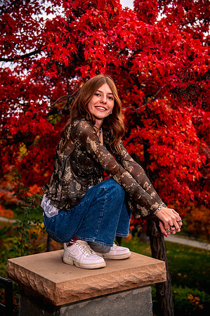 Fall Senior Portraits with Harmony & Hazen at Memory Grove5501