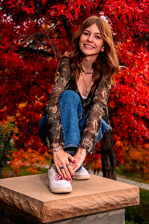 Fall Senior Portraits with Harmony & Hazen at Memory Grove5504