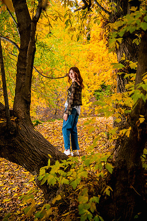 Fall Senior Portraits with Harmony & Hazen at Memory Grove5736