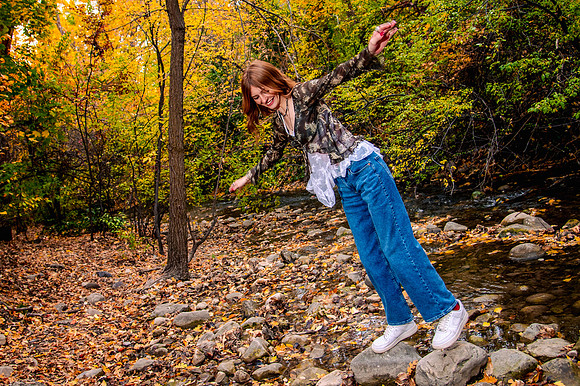 Fall Senior Portraits with Harmony & Hazen at Memory Grove5796