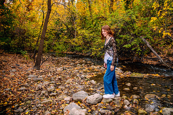 Fall Senior Portraits with Harmony & Hazen at Memory Grove5793