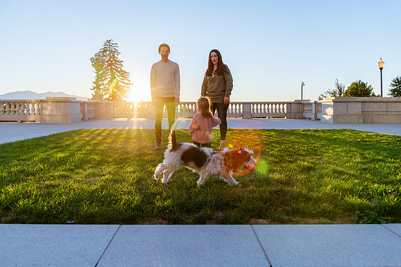 Family Bliss: Fall Portraits Amidst Nature's Beauty at Memory Grove and the Utah Capitol
