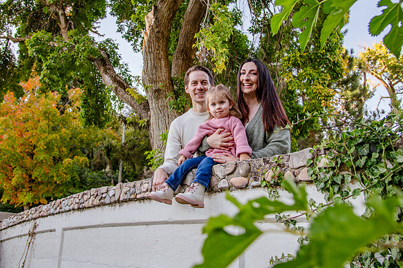 Family Bliss: Fall Portraits Amidst Nature's Beauty at Memory Grove and the Utah Capitol