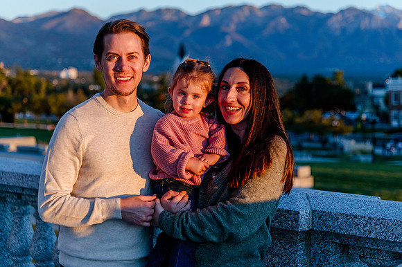Family Bliss: Fall Portraits Amidst Nature's Beauty at Memory Grove and the Utah Capitol