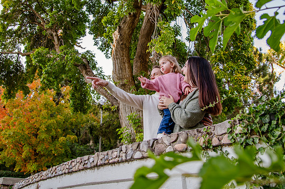 Family Bliss: Fall Portraits Amidst Nature's Beauty at Memory Grove and the Utah Capitol