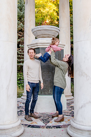 Family Bliss: Fall Portraits Amidst Nature's Beauty at Memory Grove and the Utah Capitol