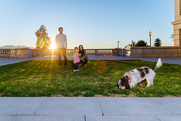 Family Bliss: Fall Portraits Amidst Nature's Beauty at Memory Grove and the Utah Capitol