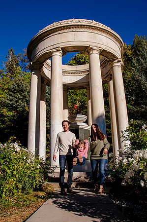 Family Bliss: Fall Portraits Amidst Nature's Beauty at Memory Grove and the Utah Capitol