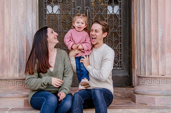 Family Bliss: Fall Portraits Amidst Nature's Beauty at Memory Grove and the Utah Capitol