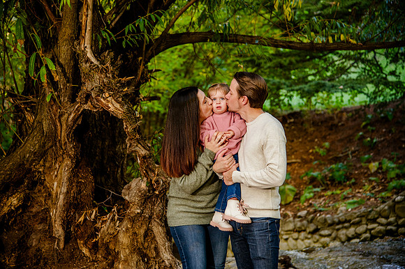 Family Bliss: Fall Portraits Amidst Nature's Beauty at Memory Grove and the Utah Capitol