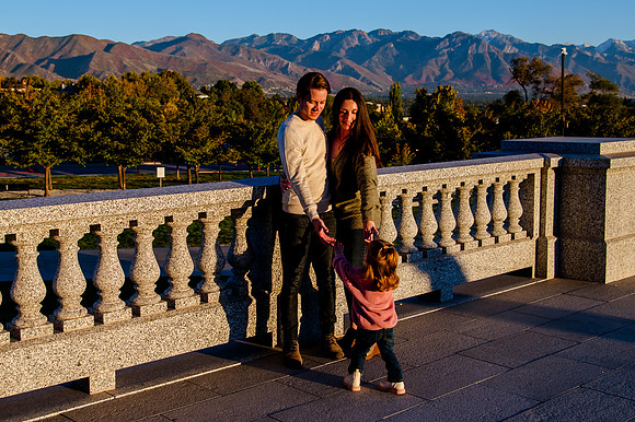Family Bliss: Fall Portraits Amidst Nature's Beauty at Memory Grove and the Utah Capitol