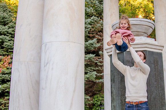 Family Bliss: Fall Portraits Amidst Nature's Beauty at Memory Grove and the Utah Capitol