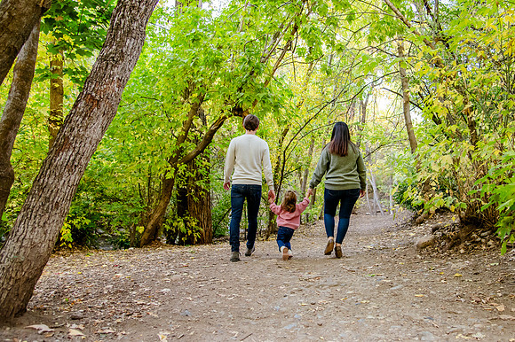Family Bliss: Fall Portraits Amidst Nature's Beauty at Memory Grove and the Utah Capitol
