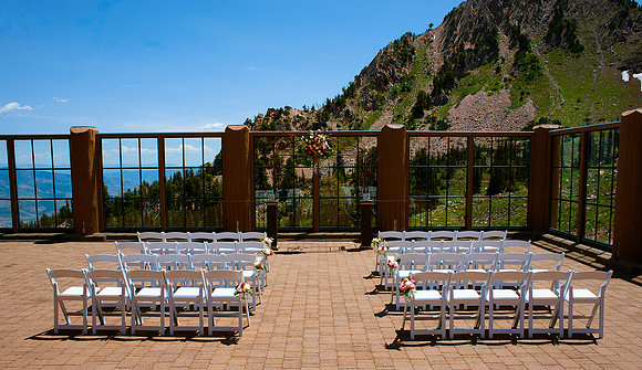 Snowbasin Wedding Inspiration Mountain wedding ceremony