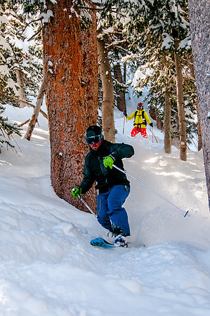 Skiing in the deep stuff at Snowbird-9181