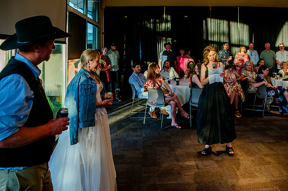 Celebrating Megan and Seth: A Festive Reception at River Oaks Golf Course