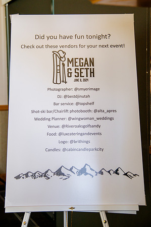Celebrating Megan and Seth: A Festive Reception at River Oaks Golf Course