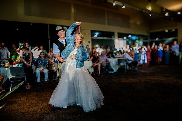 Celebrating Megan and Seth: A Festive Reception at River Oaks Golf Course