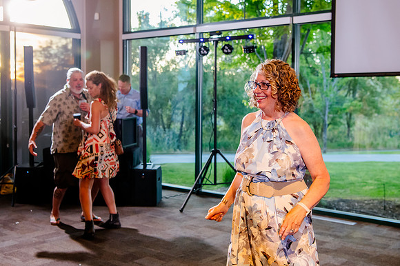 Celebrating Megan and Seth: A Festive Reception at River Oaks Golf Course
