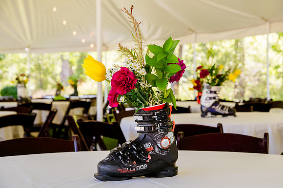 Celebrating Megan and Seth: A Festive Reception at River Oaks Golf Course