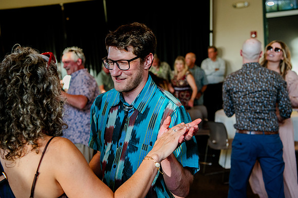 Celebrating Megan and Seth: A Festive Reception at River Oaks Golf Course