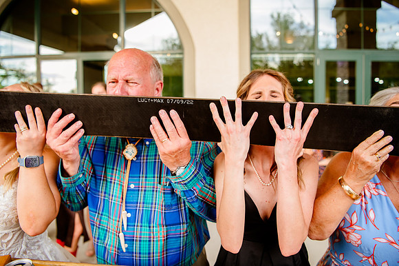 Celebrating Megan and Seth: A Festive Reception at River Oaks Golf Course