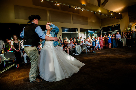 Celebrating Megan and Seth: A Festive Reception at River Oaks Golf Course